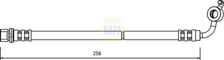 Napa NBH1348 Brake Hose - 1