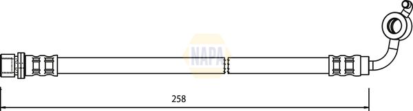 Napa NBH1348 Brake Hose - 1
