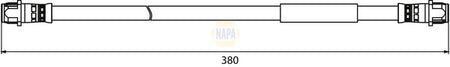 Napa NBH1351 Brake Hose - 1