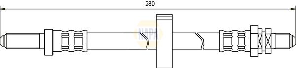 Napa NBH1353 Brake Hose - 1