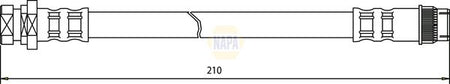 Napa NBH1371 Brake Hose - 1