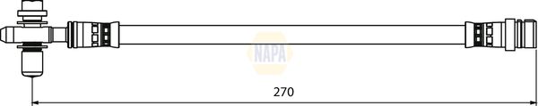 Napa NBH1372 Brake Hose - 1