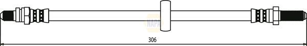 Napa NBH1377 Brake Hose - 1