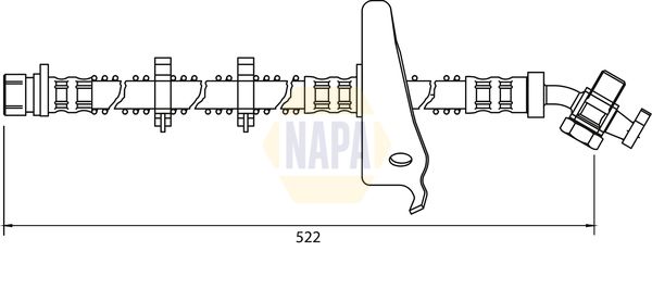 Napa NBH1379 Brake Hose - 1