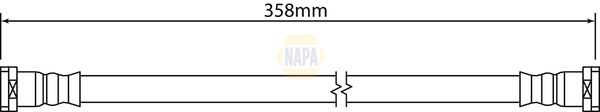 Napa NBH1380 Brake Hose - 1