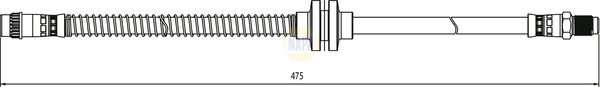Napa NBH1382 Brake Hose - 1
