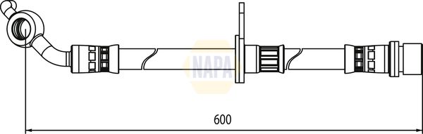 Napa NBH1383 Brake Hose - 1