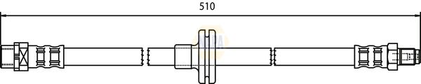 Napa NBH1389 Brake Hose - 1