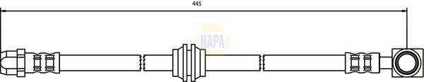 Napa NBH1391 Brake Hose - 1