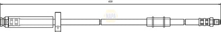 Napa NBH1392 Brake Hose - 1