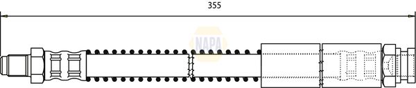 Napa NBH1397 Brake Hose - 1