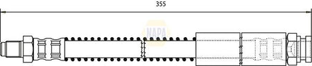 Napa NBH1397 Brake Hose - 1