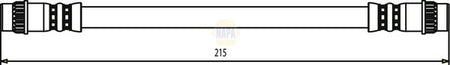 Napa NBH1398 Brake Hose - 1