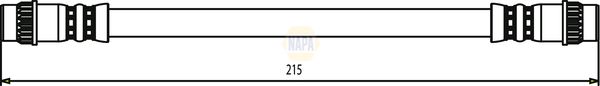 Napa NBH1398 Brake Hose - 1