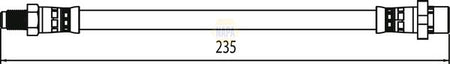 Napa NBH1399 Brake Hose - 1