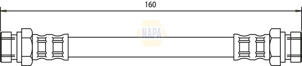 Napa NBH1401 Brake Hose - 1