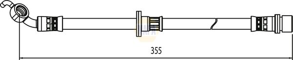 Napa NBH1402 Brake Hose - 1