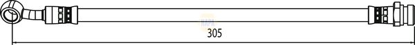 Napa NBH1403 Brake Hose - 1
