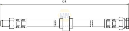 Napa NBH1404 Brake Hose - 1