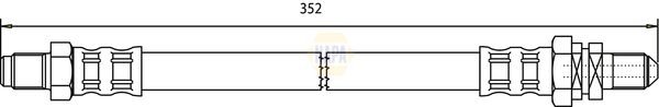 Napa NBH1405 Brake Hose - 1