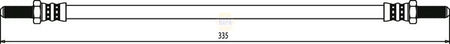 Napa NBH1407 Brake Hose - 1