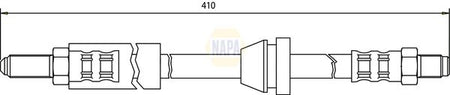 Napa NBH1408 Brake Hose - 1