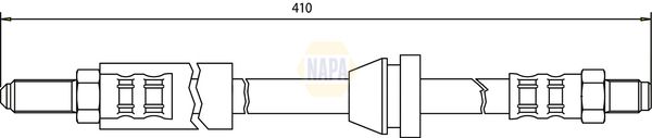 Napa NBH1408 Brake Hose - 1