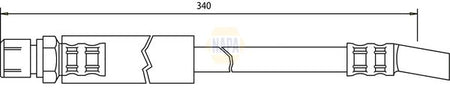 Napa NBH1409 Brake Hose - 1