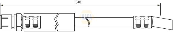 Napa NBH1409 Brake Hose - 1