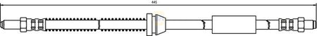 Napa NBH1410 Brake Hose - 1