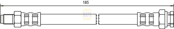 Napa NBH1414 Brake Hose - 1