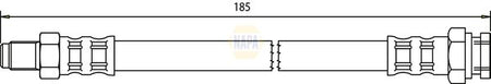 Napa NBH1414 Brake Hose - 1