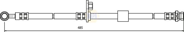 Napa NBH1415 Brake Hose - 1