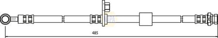 Napa NBH1415 Brake Hose - 1