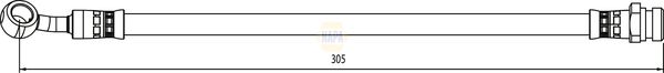 Napa NBH1416 Brake Hose - 1