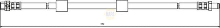 Napa NBH1419 Brake Hose - 1