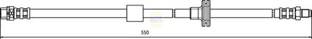 Napa NBH1420 Brake Hose - 1