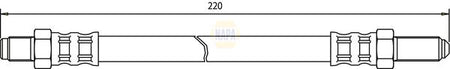 Napa NBH1421 Brake Hose - 1