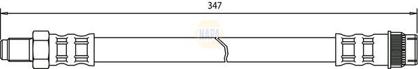 Napa NBH1422 Brake Hose - 1