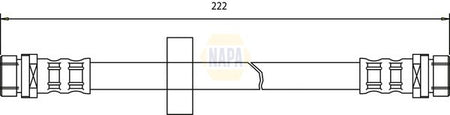 Napa NBH1424 Brake Hose - 1