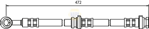 Napa NBH1425 Brake Hose - 1
