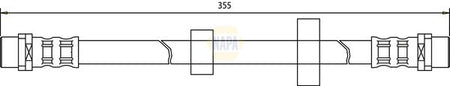 Napa NBH1426 Brake Hose - 1