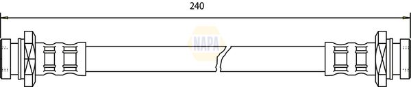 Napa NBH1427 Brake Hose - 1