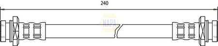 Napa NBH1427 Brake Hose - 1