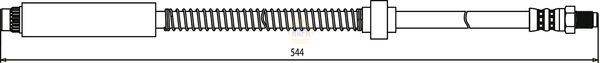 Napa NBH1428 Brake Hose - 1