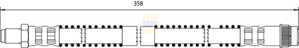 Napa NBH1429 Brake Hose - 1