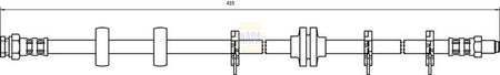 Napa NBH1431 Brake Hose - 1
