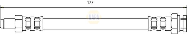 Napa NBH1433 Brake Hose - 1