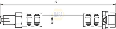 Napa NBH1434 Brake Hose - 1