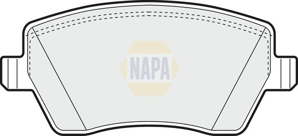 Napa NBP1001 Brake Pad Set, disc brake - 1